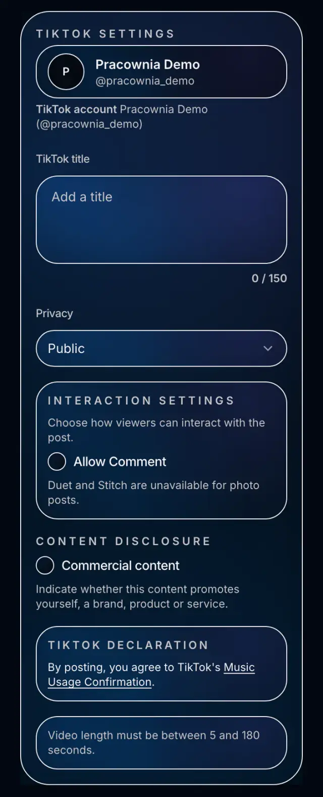 Spreenity's TikTok post creator with the creator's account visible
